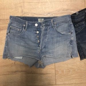 2 pairs of citizen for humanity jean shorts